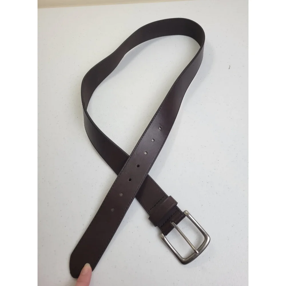 Belt Men's Brown Faux Leather Golf Western Career‎ Casual Dress Size 38/40